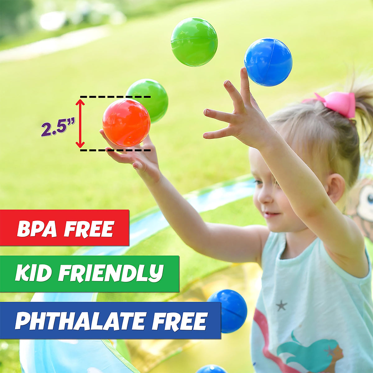 200 Premium Crush-Resistant Play Balls with Zippered Storage Bag E51998