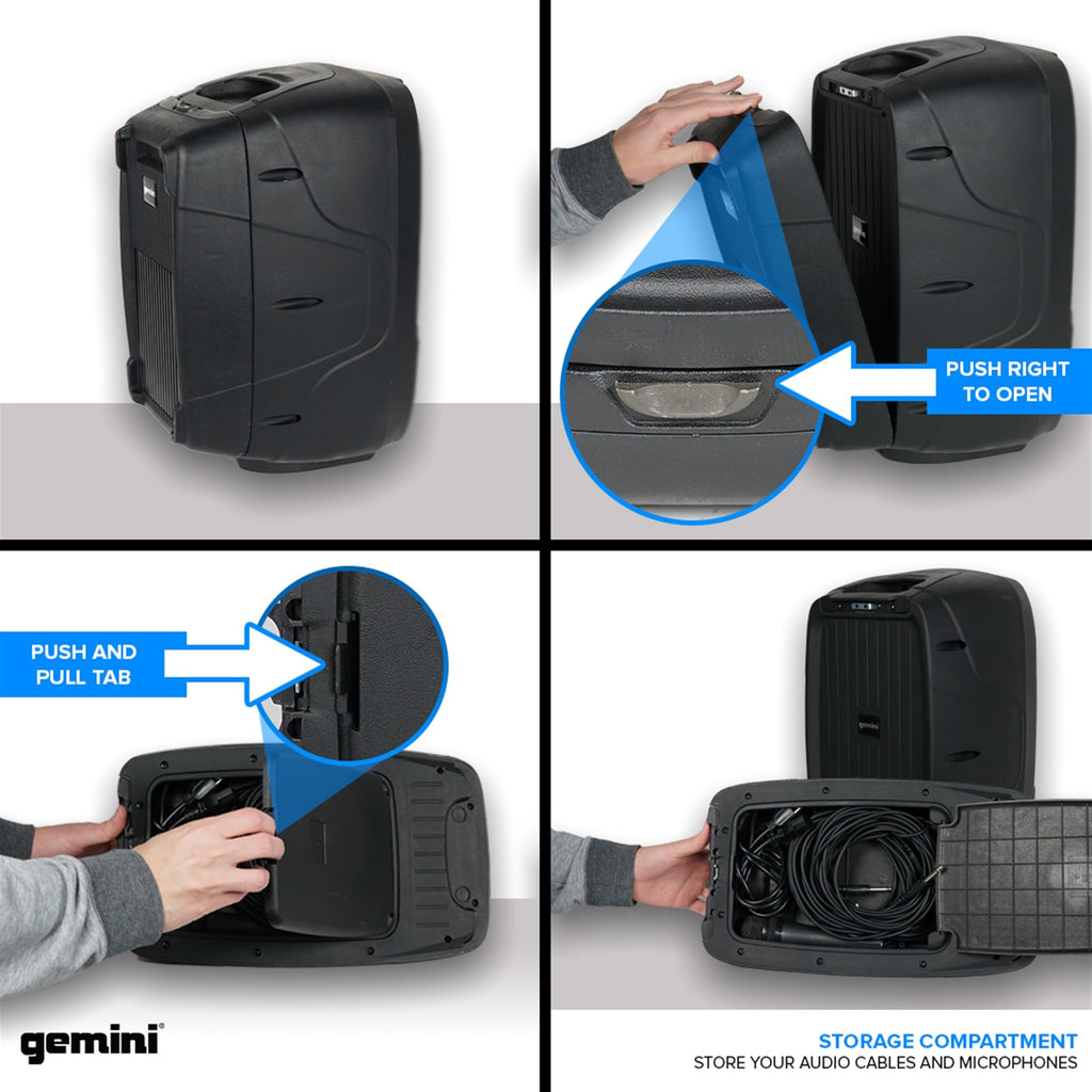 Portable PA System with Dual 10" Speakers V15393