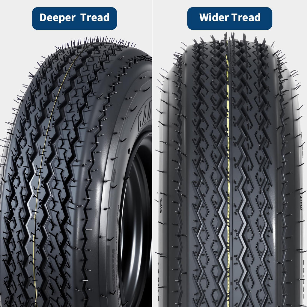 2-Pack 4.80-12 Trailer Tires with 12" Rims B82273