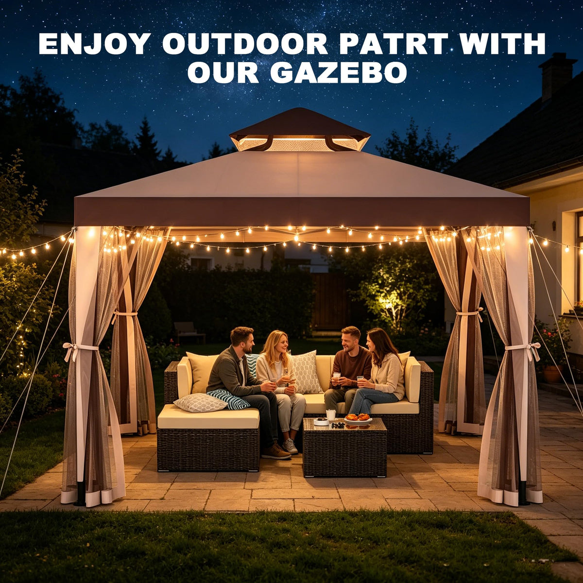 10×10 Outdoor Gazebo Canopy Tent G20143