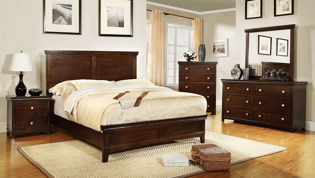 Brown Cherry 3-Piece California King Bedroom Set U153814