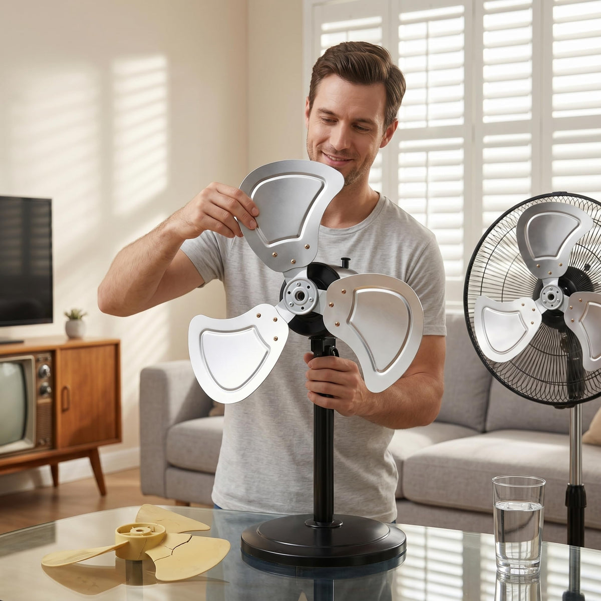 20 Inch Aluminum Alloy Replacement Fan Blade Z928
