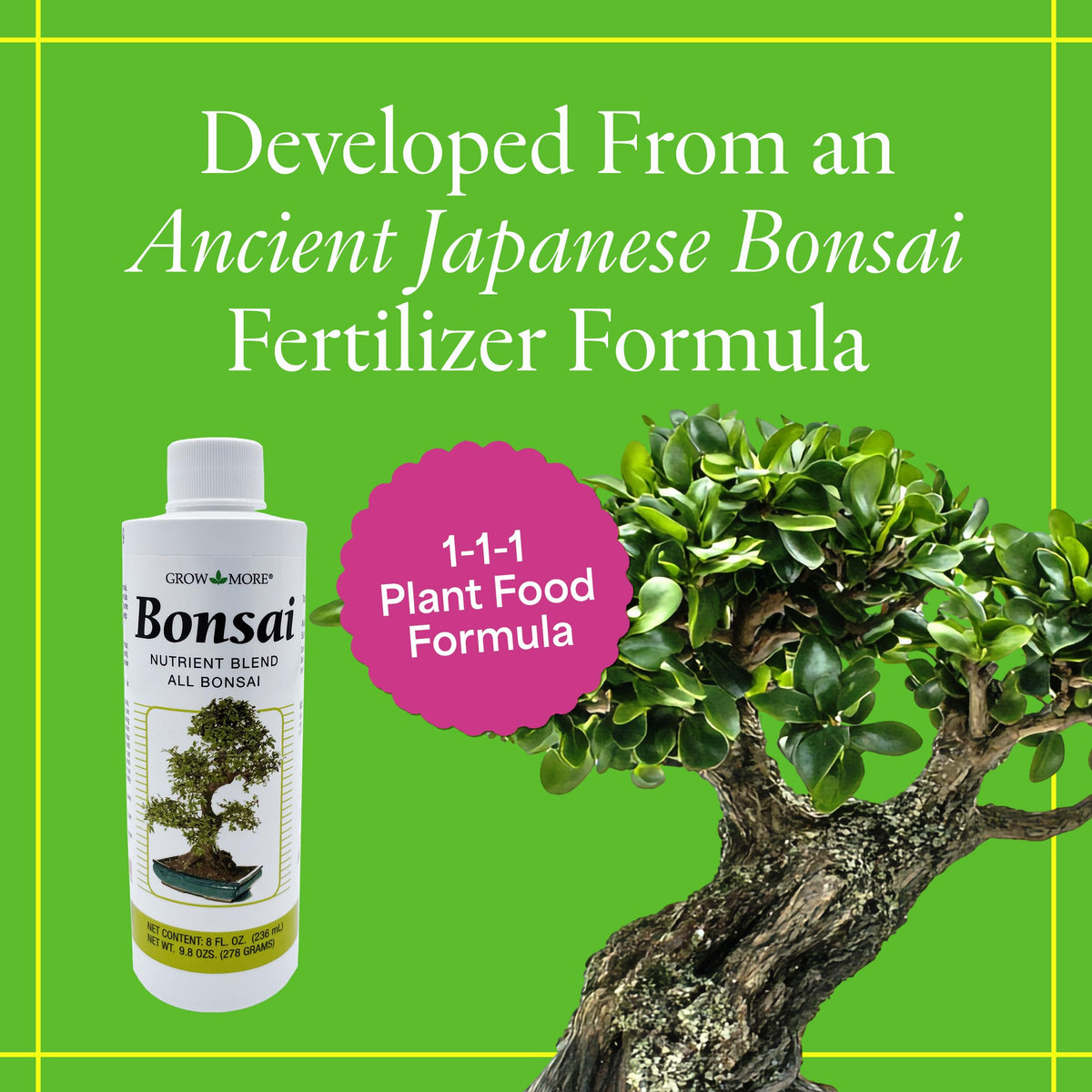Organic Liquid Bonsai Fertilizer 8 oz Concentrate D5492