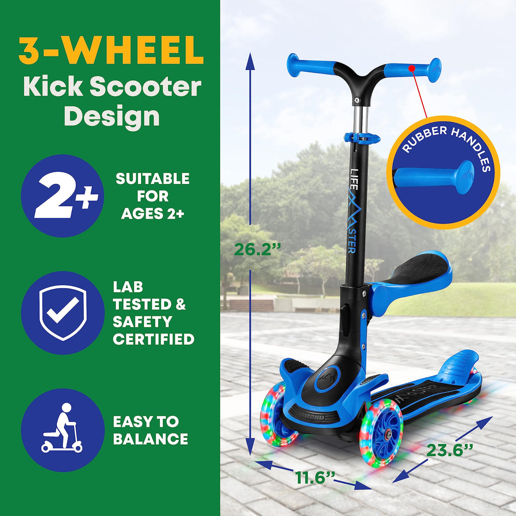 3 Wheel Foldable Kids Scooter with LED Wheels E14084