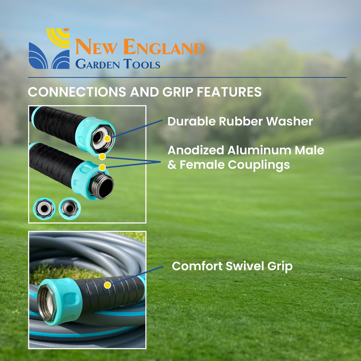 100 ft x 5/8" Hybrid Garden Water Hose Z72340