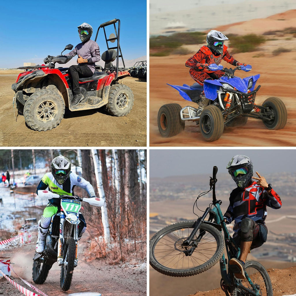 Certified Youth Kids Dirt Bike Motocross ATV Helmets 4Pcs Set A21229
