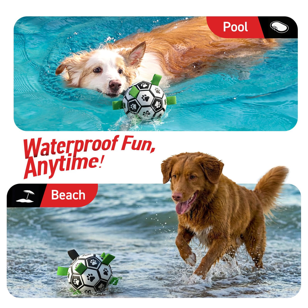 6 Inch Dog Soccer Ball with Straps L1839