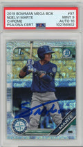 Signed 2019 Bowman Chrome PSA 9/10 Rookie Baseball Card F84053