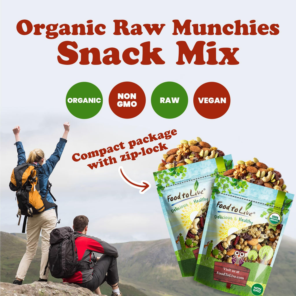 Organic Raw Snack Mix, 8 Ounces T437104