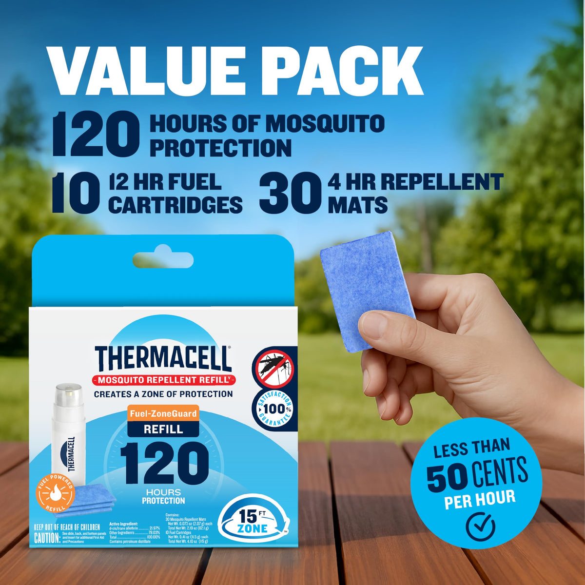 Mosquito Repellent Refills 120-Hr Value Pack S91519