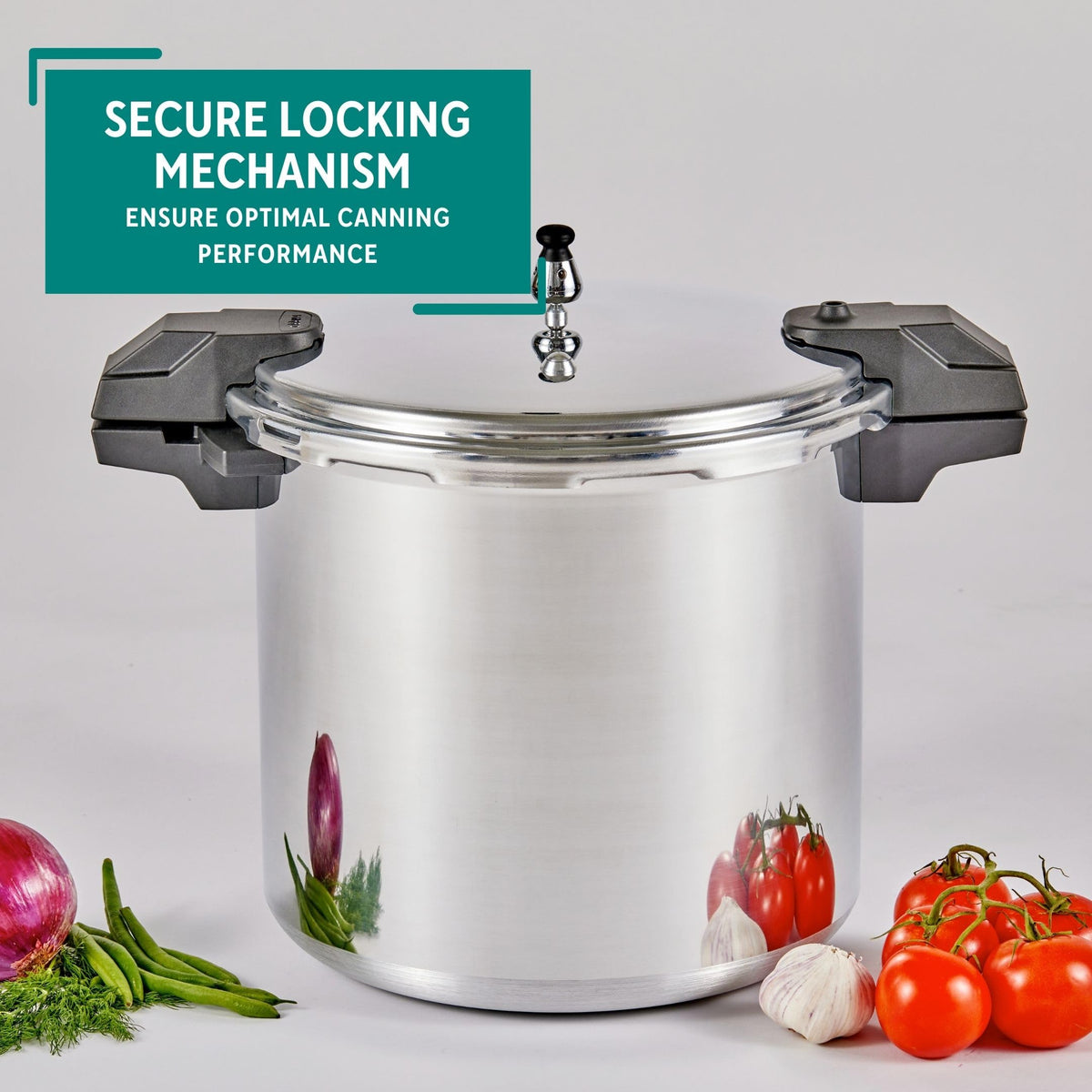 22 Qt Aluminum Pressure Canner with 3 Regulators G253498
