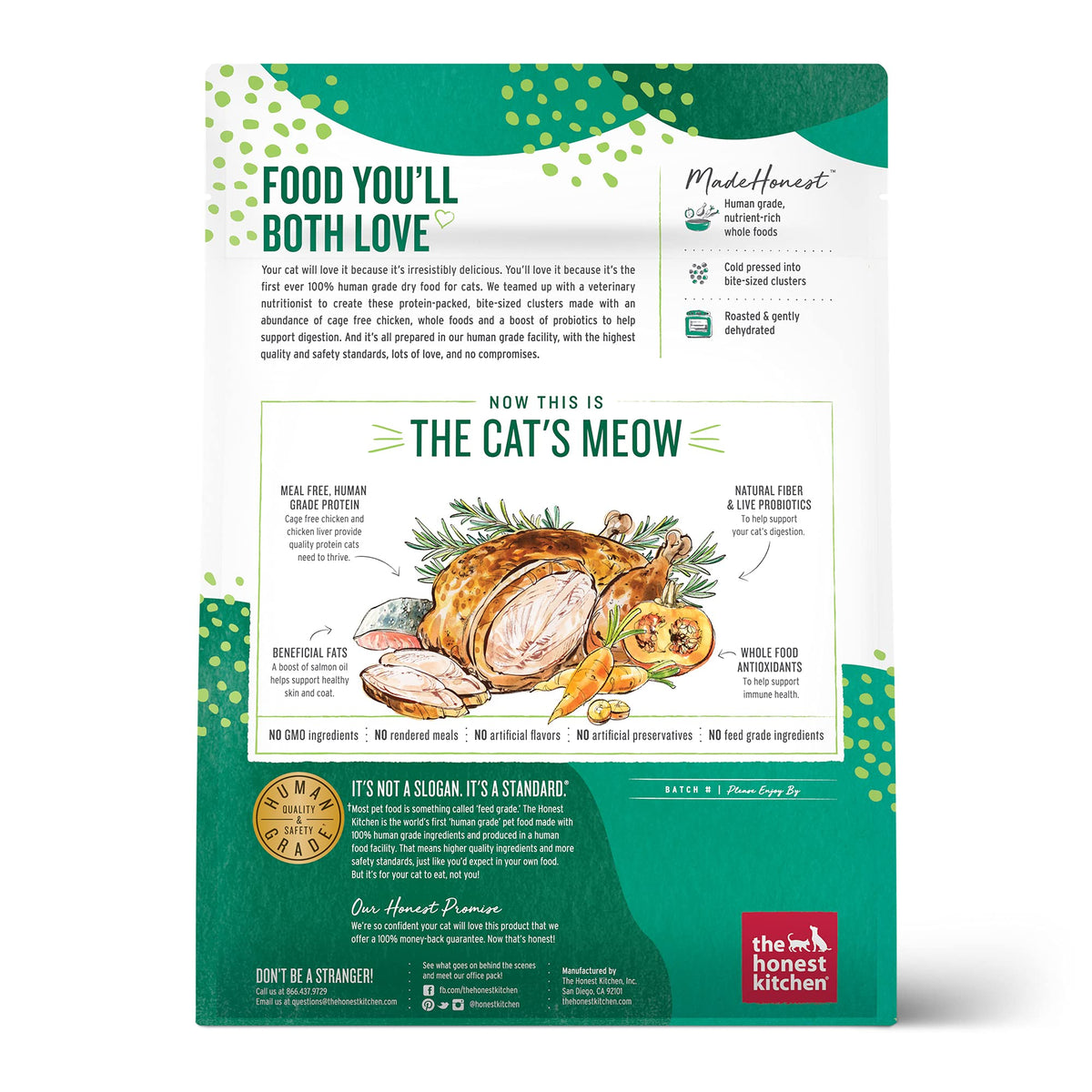 Grain Free Chicken Dry Cat Food F70617