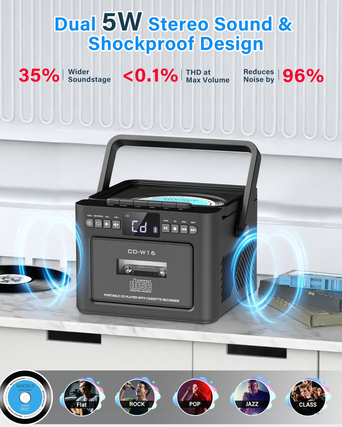 CD and Cassette Player Combo U992950