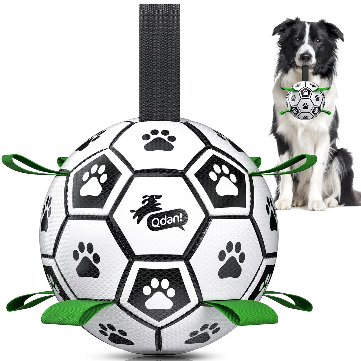 6 Inch Dog Soccer Ball with Straps L1839