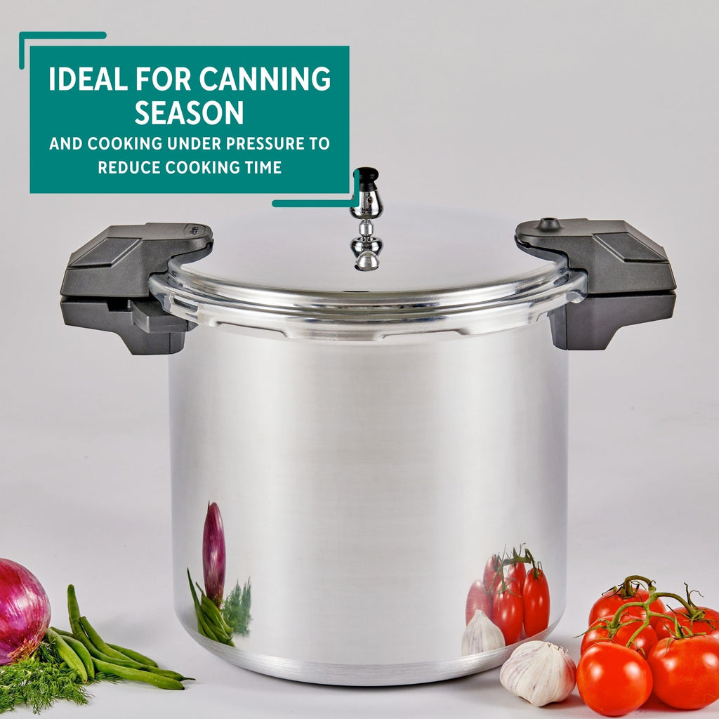 22 Qt Aluminum Pressure Canner with 3 Regulators G253498