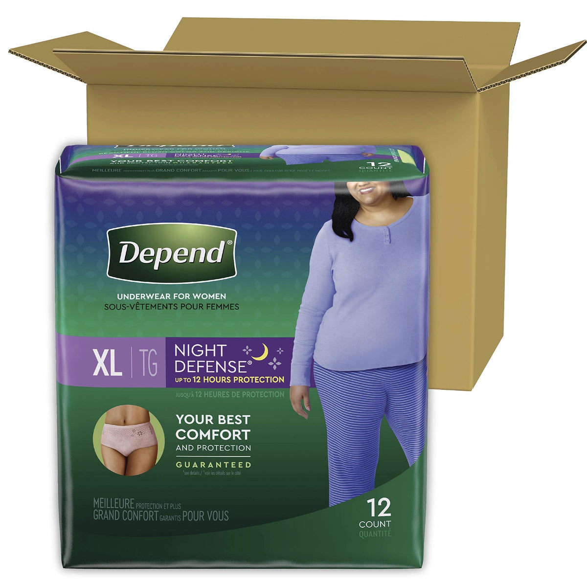 Blush XL Incontinence Underwear and Disposable Bed Pads C693749