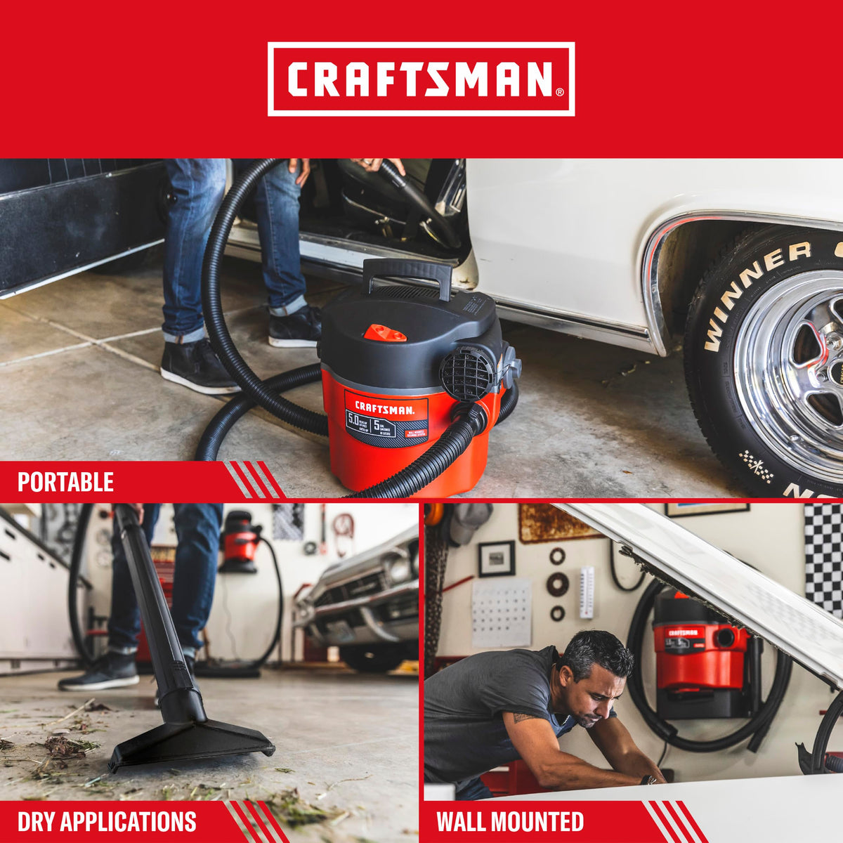 5 Gallon Wet Dry Shop Vacuum J5964