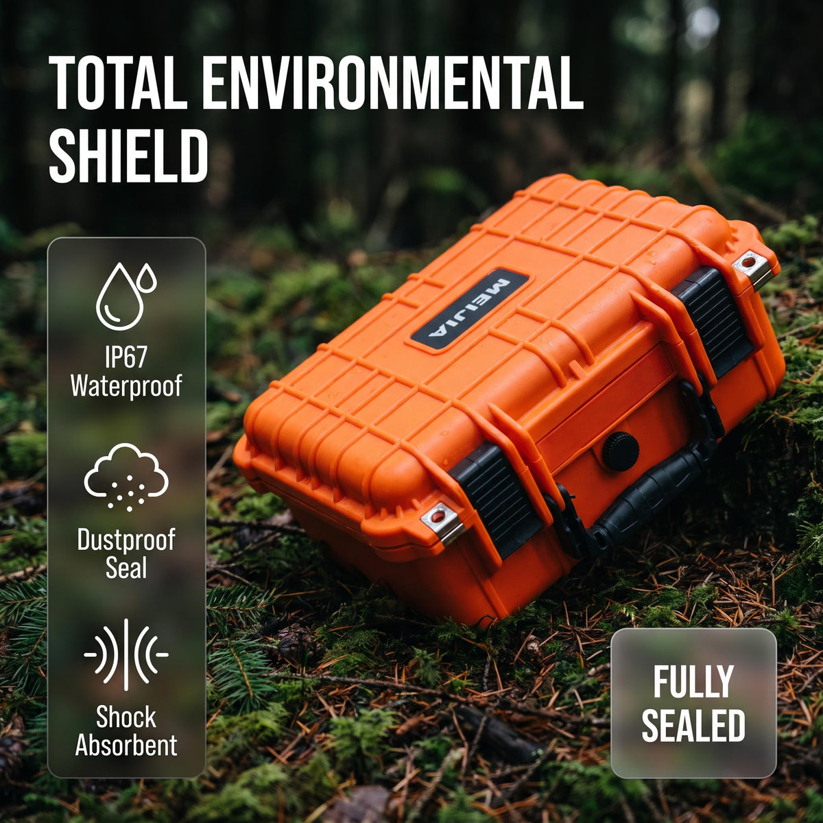 IP67 Waterproof Hard Camera Case with Customizable Foam G9888