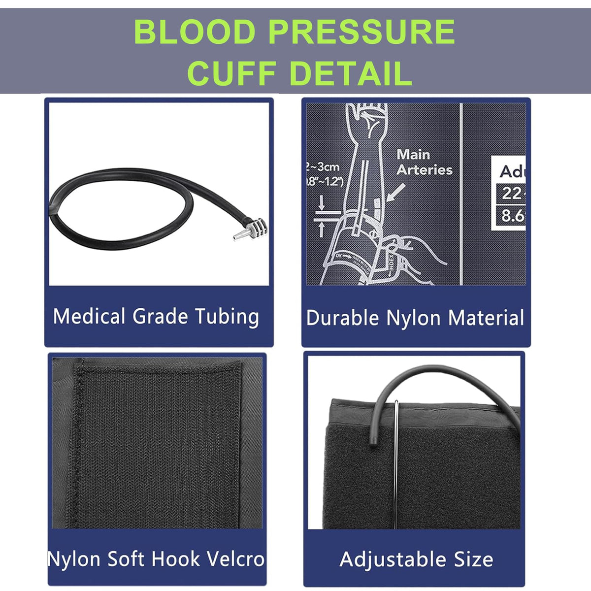 Extra Large Blood Pressure Cuff 22-52CM Adjustable Z406