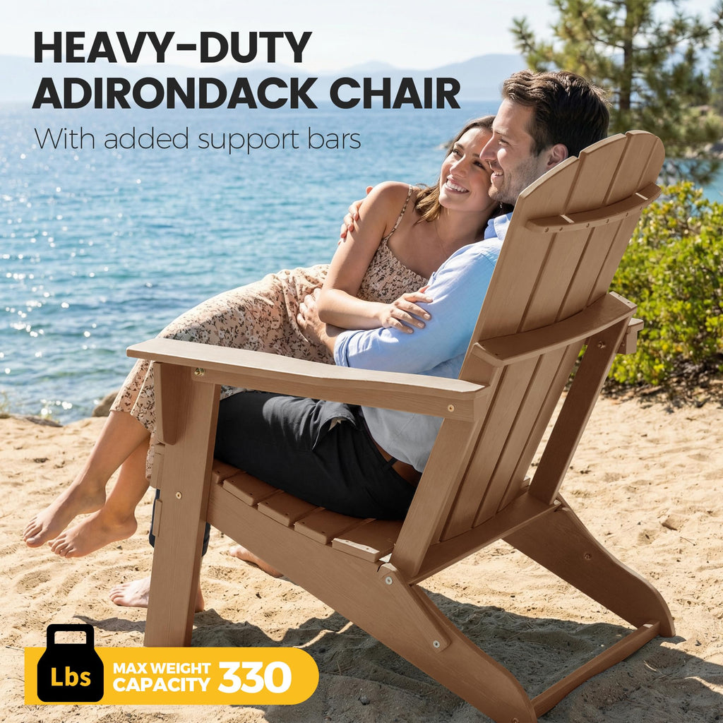 Folding HDPE Adirondack Chair N543594