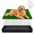 Dog Grass Pad with Tray 32"x22" with 8pc Pee Pads I709710