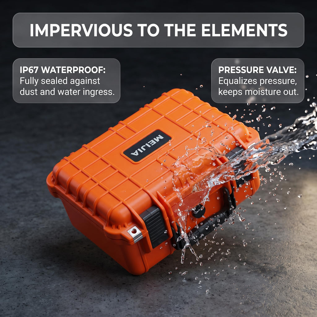 IP67 Waterproof Hard Camera Case with Customizable Foam G9888