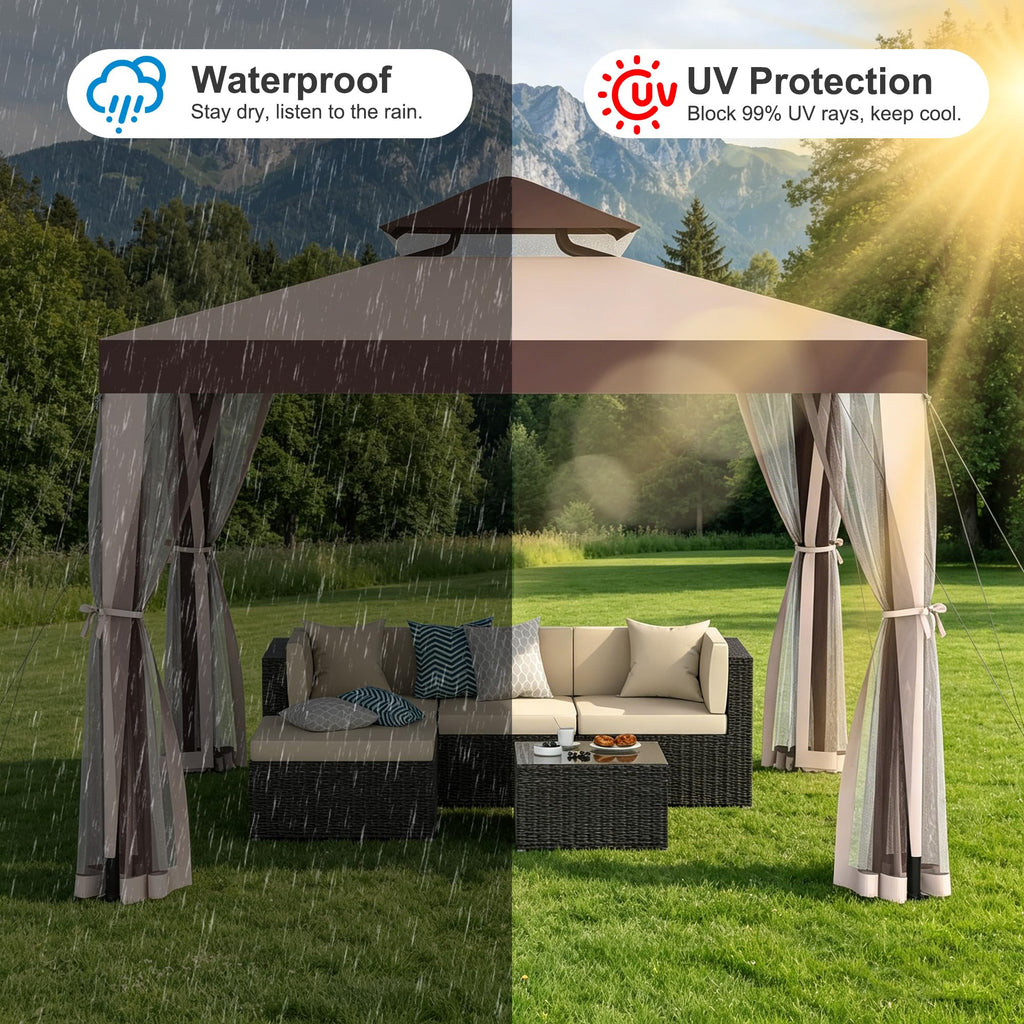 10×10 Outdoor Gazebo Canopy Tent G20143