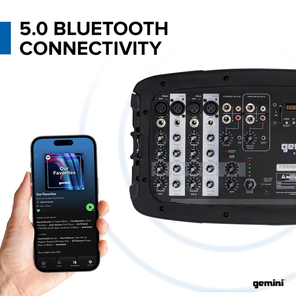 Portable PA System with Dual 10" Speakers V15393