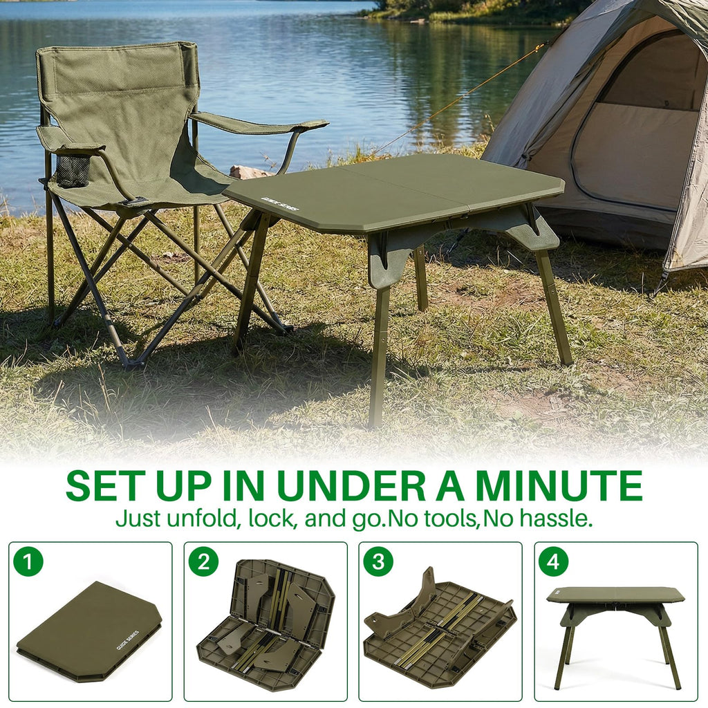 Folding Aluminum Camping Table with Carrying Bag Z6810