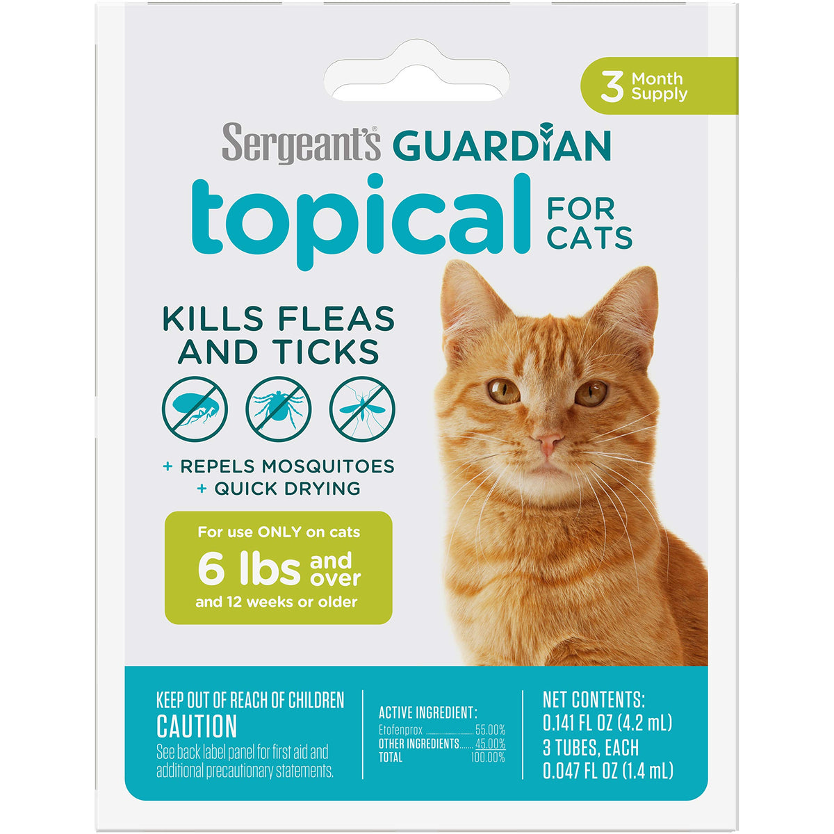 Flea & Tick Topical Cats 3-Month L371