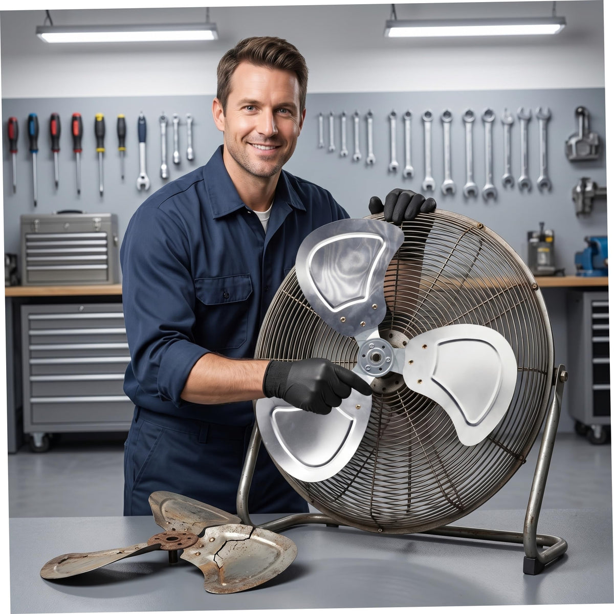 20 Inch Aluminum Alloy Replacement Fan Blade Z928