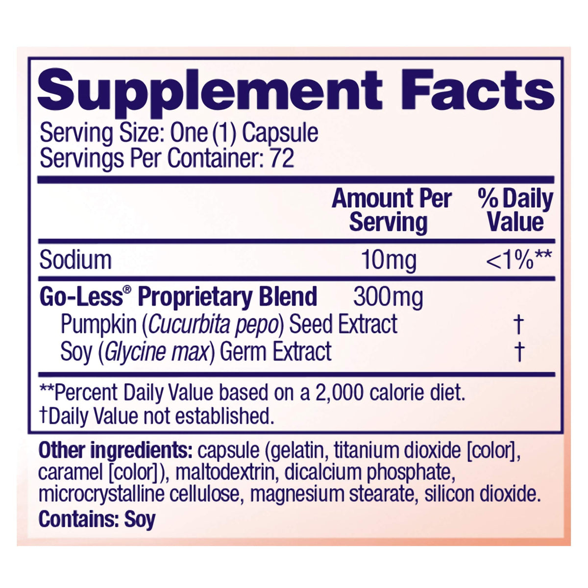 Bladder Control Daily Supplement G945328