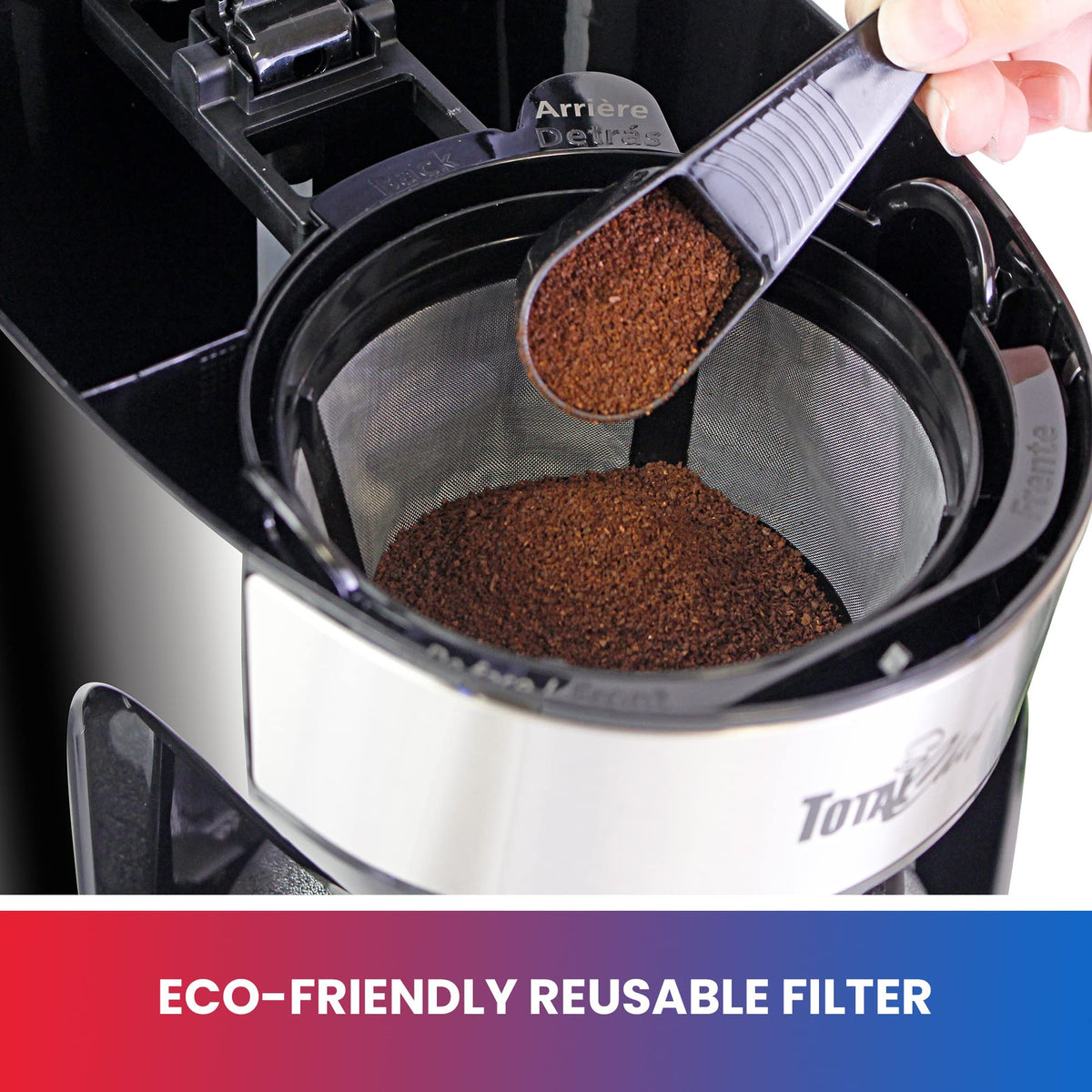 12-Cup Programmable Drip Coffee Maker with Glass Pot D705952
