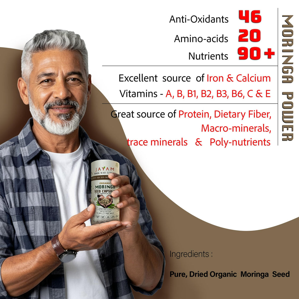 Organic Moringa Seed Capsules 120 Capsules S6740