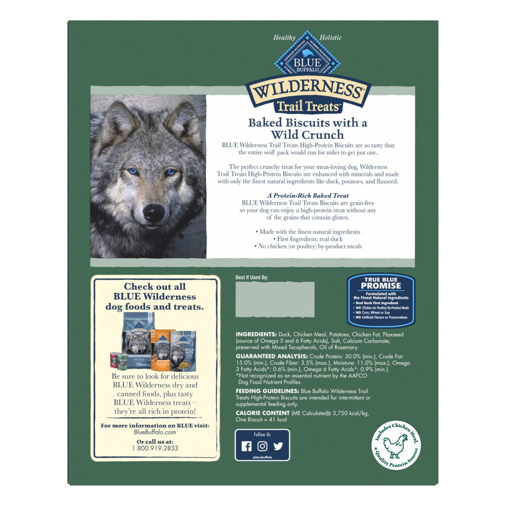 High Protein Grain Free Duck Recipe Dog Biscuits 36-oz L809875