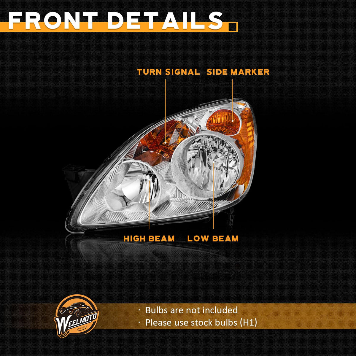 Headlights for 2005-2006 Honda CRV O689087