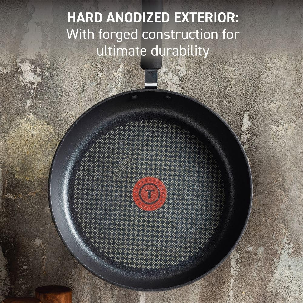 Hard Anodized Nonstick Fry Pan Set, 2-Pack O871