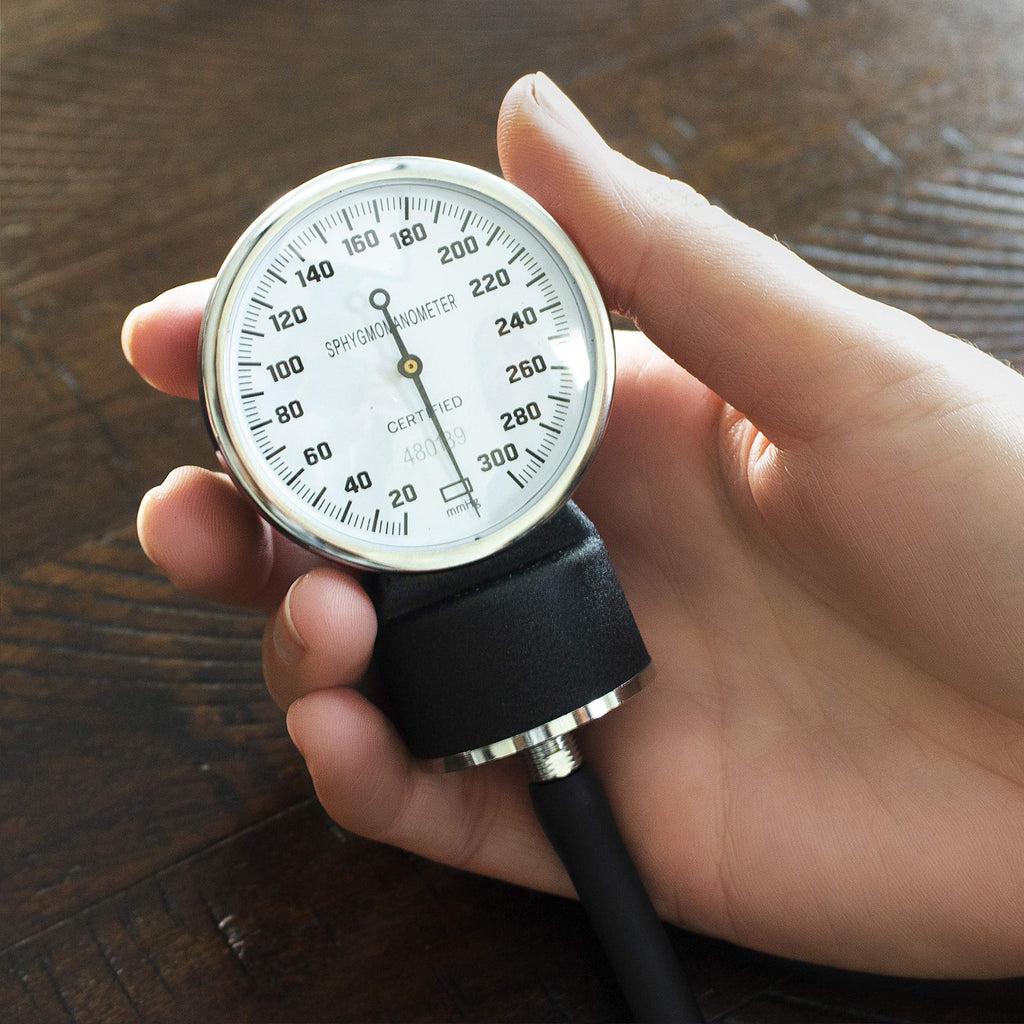 Manual Blood Pressure Monitor with 13-17 Inches Cuff and Attached Stethoscope L6142