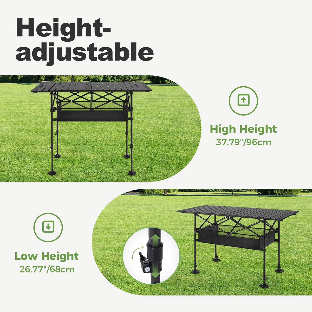 Folding Aluminum Camping Table O148