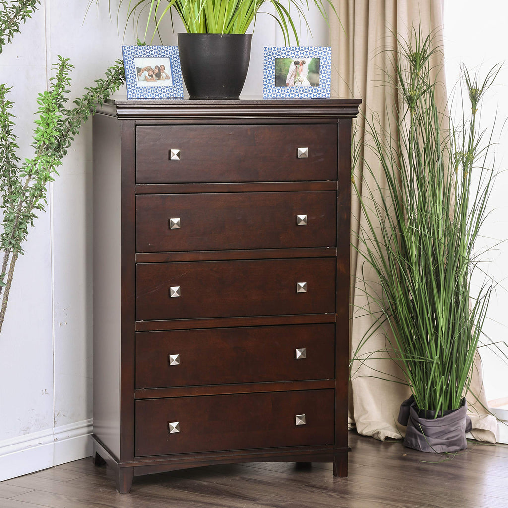 Brown Cherry 3-Piece California King Bedroom Set U153814
