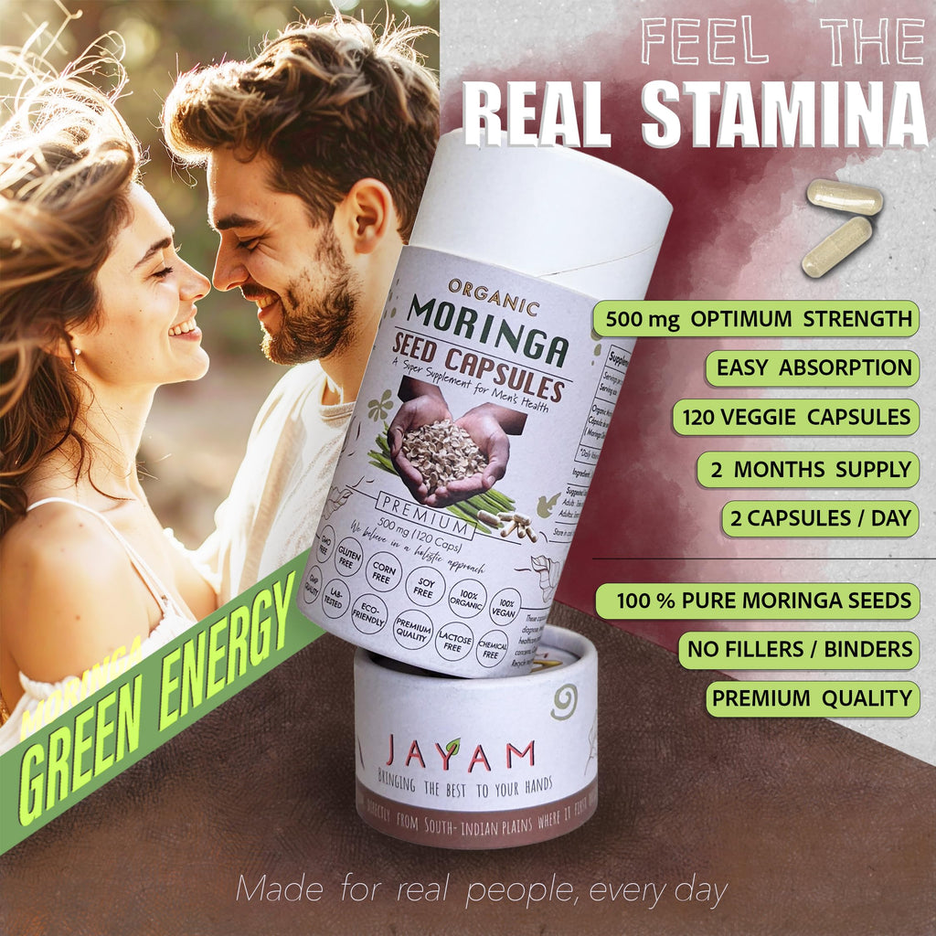 Organic Moringa Seed Capsules 120 Capsules S6740