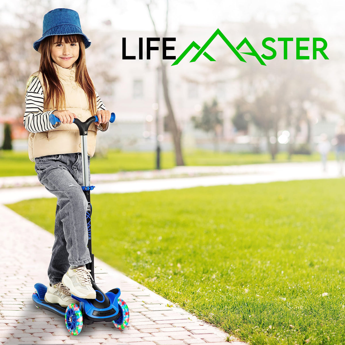 3 Wheel Foldable Kids Scooter with LED Wheels E14084