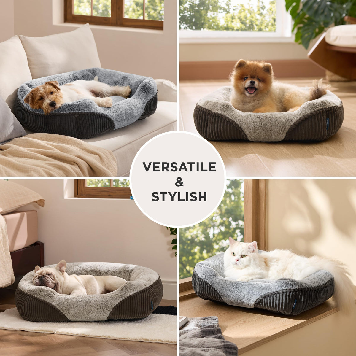 Washable Dog Bed Small Medium Size 25x21x7in Q32573
