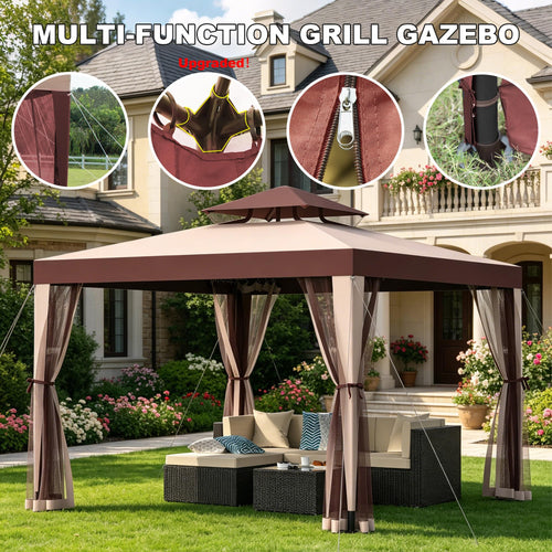10×10 Outdoor Gazebo Canopy Tent G20143