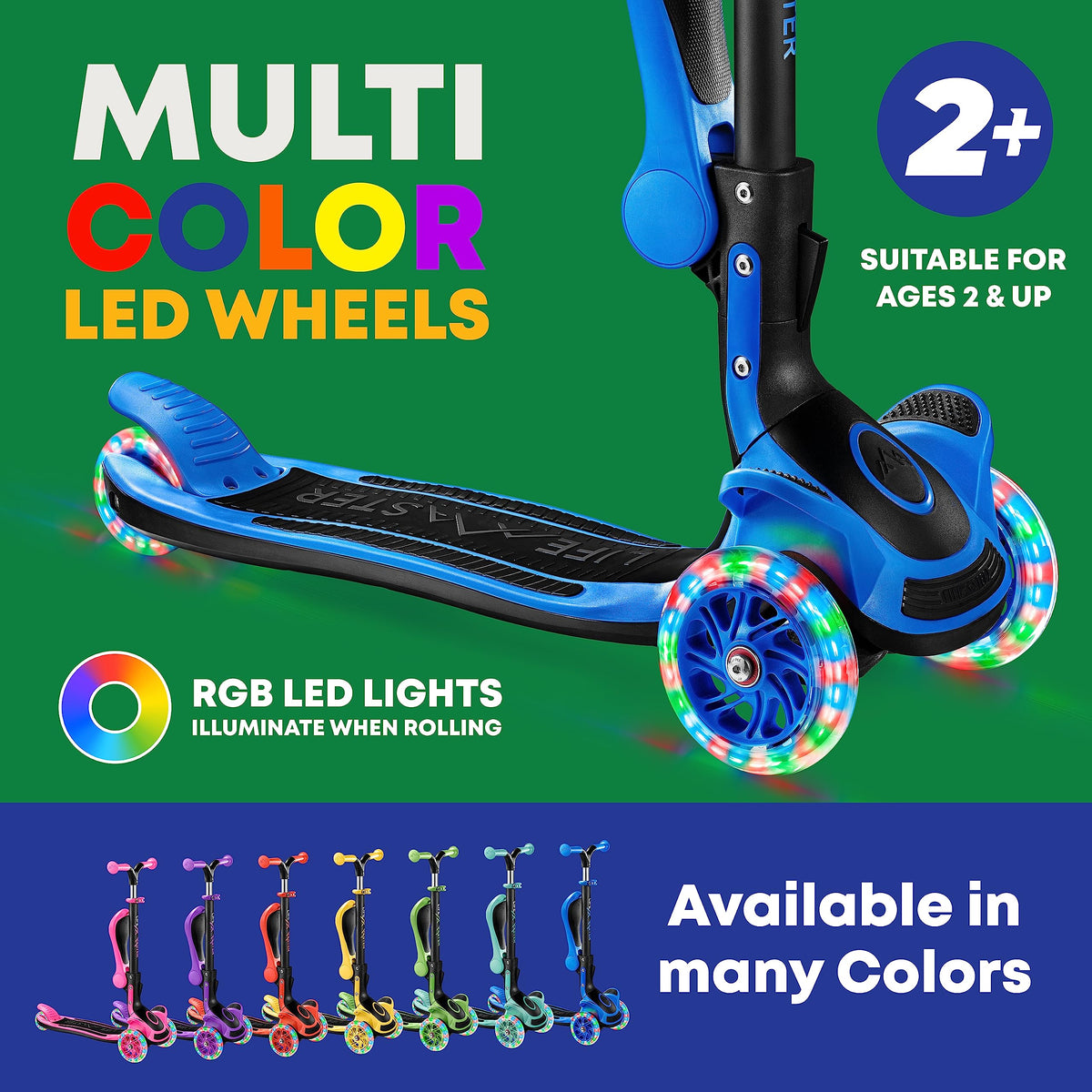 3 Wheel Foldable Kids Scooter with LED Wheels E14084