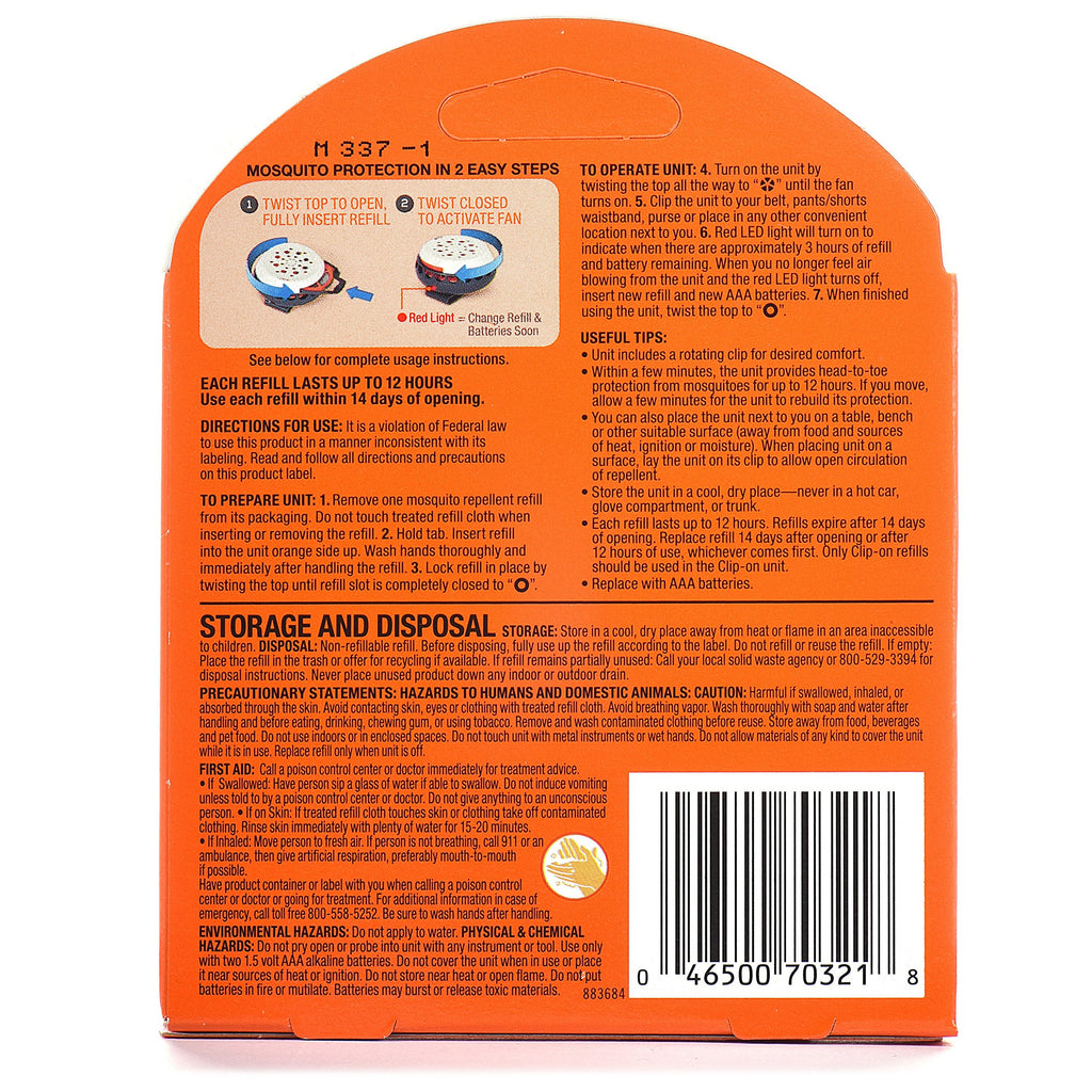 Mosquito Repellent Refill 2 Count H554180