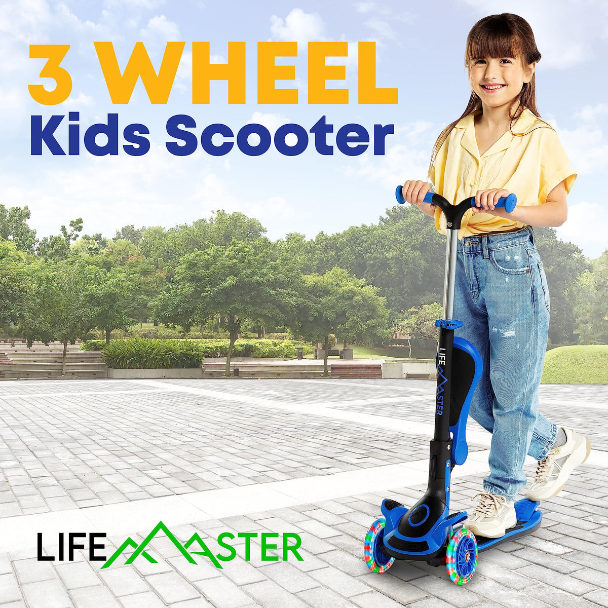 3 Wheel Foldable Kids Scooter with LED Wheels E14084
