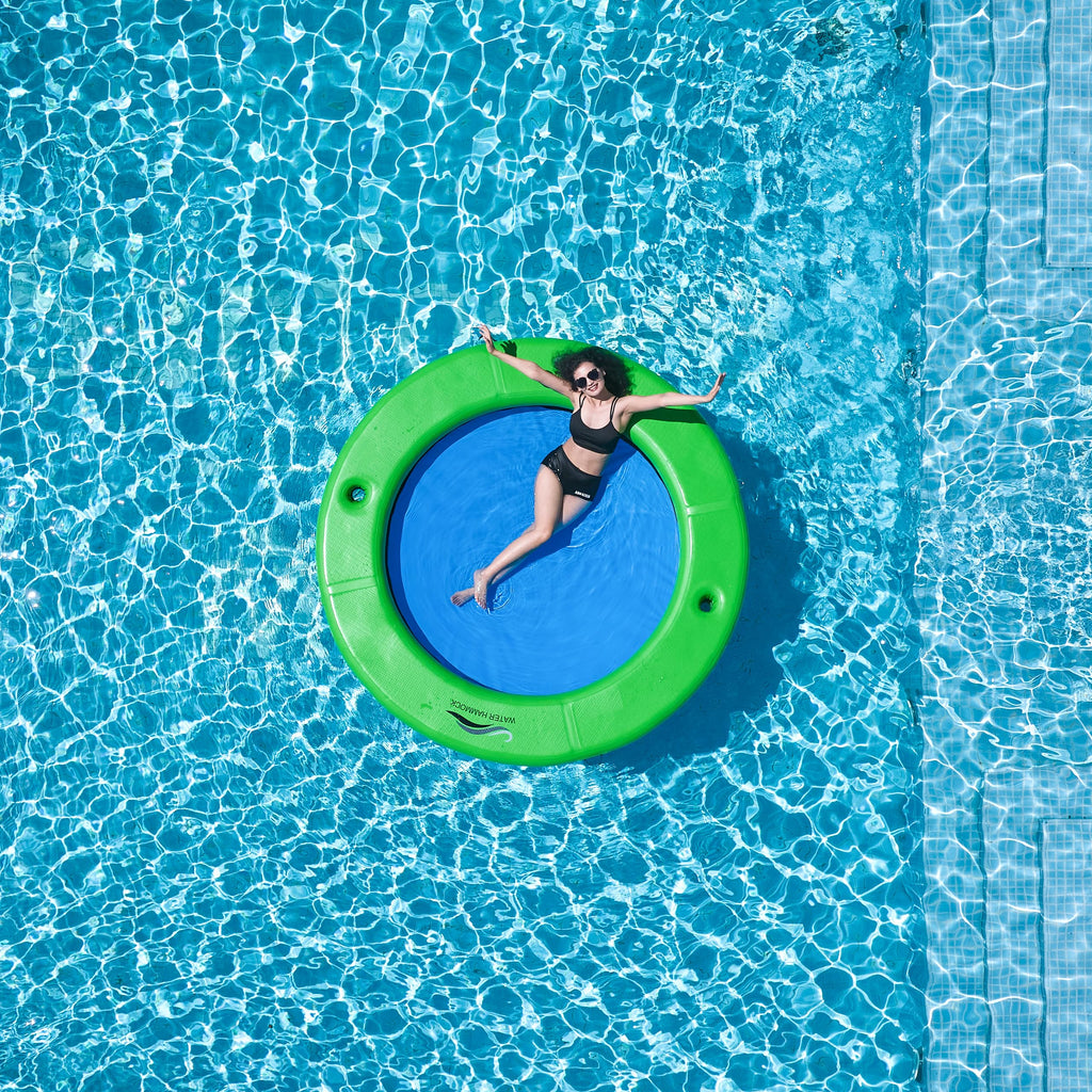 Inflatable Water Hammock with Cup Holder U877332